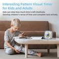 thumbnail image 3 of 60-Minute Visual Timer with Night Light, Countdown Timer,Pomodoro Timer with Rainbow Pattern for Ki, 3 of 5