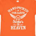 thumbnail image 4 of Inktastic Handpicked for Earth by My Sister in Heaven with Angel Wings Boys or Girls Toddler T-Shirt, 4 of 5