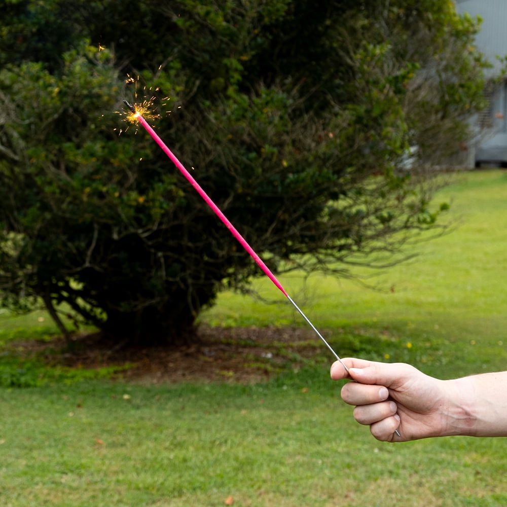 TNT Firework Neon Sparklers, 5 Gold #20 Sparklers