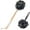 Black, variant on Trianu Loofah on a Stick, Loofah Back Scrubber for Shower, Bath Sponge with Handle, PE Soft Mesh Luffas, Exfoliating Luffa for Men and Women, White
