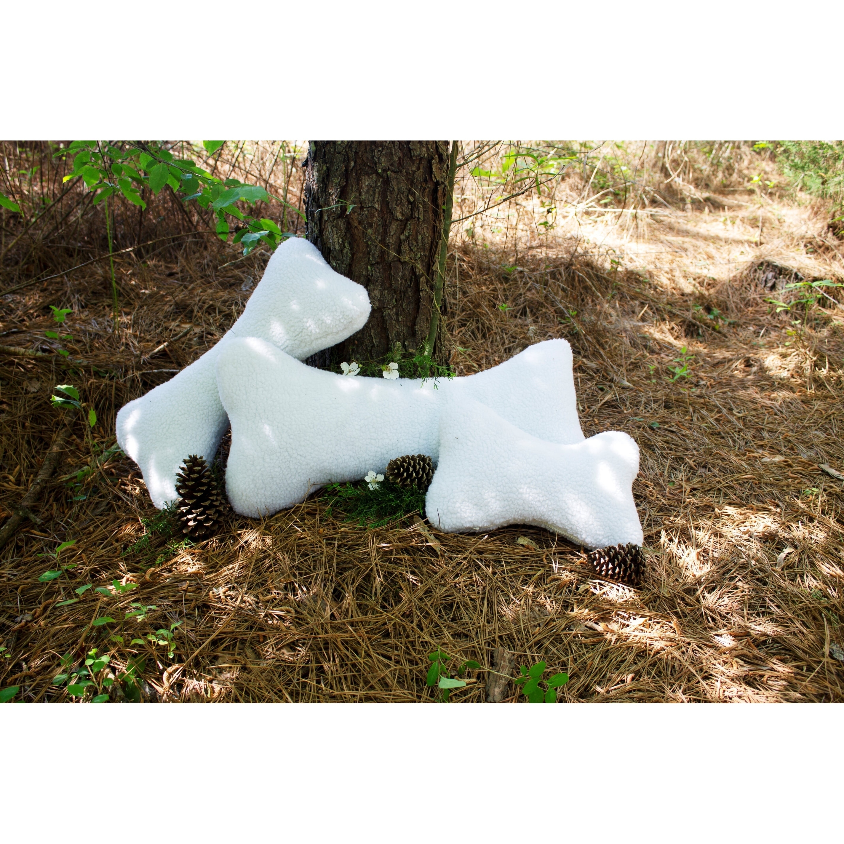 Bone Pillow/Toy, Natural, Small