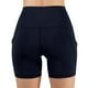thumbnail image 5 of TaTaai Women's Tummy Control Yoga Shorts High Waisted with Pockets Scrunch Butt Lifting Leggings Stretchy Running Gym Workout Non See Through Gift, 5 of 5