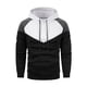 thumbnail image 4 of Dolkfu Sudadera con capucha de color mezclado para hombre, sudadera con capucha para correr, sudadera de manga larga con cordón para hombre XXL, 4 of 5