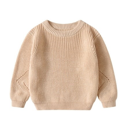 

Hunpta Toddler Baby Girl Boy Knit Sweater Blouse Pullover Sweatshirt Warm Crewneck Long Sleeve Tops Fall Winter Clothes1