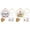 A 1PCS & B 1PCS, variant on YWIYIUD Easter Embroidery Kit, 1 Set Craft Kits for Beginners with Embroidery Fabric & Needles, DIY Needlepoint Kit with Embroidery Hoop Thread Needle for Craft Lover Birthday Gifts 8inch