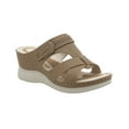 thumbnail image 2 of HAOTAGS Casual Walking Sandals for Women Slide Sandals Platform Summer Sandals Brown Size 5.5, 2 of 7