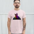 thumbnail image 3 of Tee Hunt Dj Kitty T-shirt Rainbow Cat Funny Animal Lovers Music Men's Tee, Light Pink, Small, 3 of 5