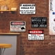 thumbnail image 3 of 4 Uds. Placa Metal Vintage Advertencia Pintura Hierro Rectangular Arte La Pared 30x20cm, 3 of 9