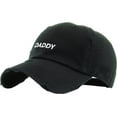 thumbnail image 1 of Daddy Dad Hat Vintage Distressed Cotton Adjustable Baseball Cap, 1 of 4