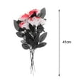 thumbnail image 4 of facefd Polyester Roses Halloween Centres de Table Décoration de Fête Blanc et Rouge, 4 of 5