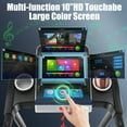 thumbnail image 2 of Simpfree Treadmill with 10" HD TV Movie Touchscreen and 3D Virtual Sports Scene, 0.5-9.0 mph/h & 3.25HP Electric Treadmill with Incline for Home（Black）, 2 of 8