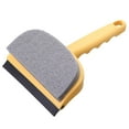 thumbnail image 1 of Cepillo para limpiar vidrios de ventana | Herramienta de limpieza multifuncional para cocina, baño, espejos, azulejos | Esponja y limpiador de goma de doble cara | Mango compacto que ahorra espacio, 1 of 2