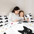 thumbnail image 5 of Homewish Boys Girls Black Cats Bedding Comforter Set 2pcs,Cartoon Animal Twin Comforter Sets Microfiber,Kawaii Pet Breathable Bedding Set,Super Cozy Room Decor,Reversible, 5 of 8