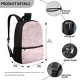 thumbnail image 5 of Uourmeti Pink Splatter Pattern Backpack, Roomy Interior School Backpack 17 Inchs Durable Student Bookbag for Work Travel, 5 of 6
