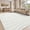 Cream, variant on Buganda Modern Area Rug, Soft Non-Slip Rug for Living Room Bedroom, Machine Washable, 5'x8', Light Grey