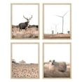 thumbnail image 2 of PixonSign Frameless Wall Art Country Deer & Antelope Prints, Set of 4 Southwest Desert Animals Landscape Wall Decors, Nature Wall Décor, Adhesive Canvas Poster, Modern Home Artwork - 8"x10", 2 of 5