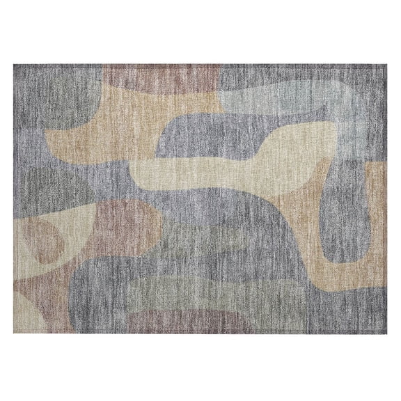 Dalyn Rugs Machine Washable Indoor/Outdoor Chantille Gray 1'8" x 2'6" Rug