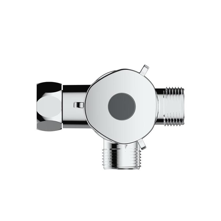 Mainstays 3-Way Shower Diverter, Chrome T Adapter photo 8