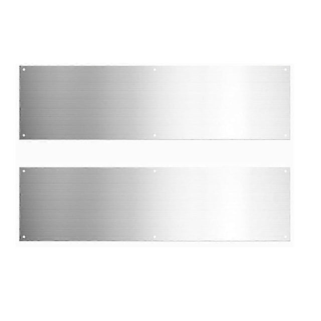 2 Pieces Door Kick Plate Kick Plates for Exterior Doors Aluminum Kick Plate for Doors Decor Avoid th