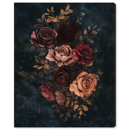 Gothic Blossom Glow II Canvas Gothic Botanicals by Art Remedy Gallery Wrapped 24 x 30
