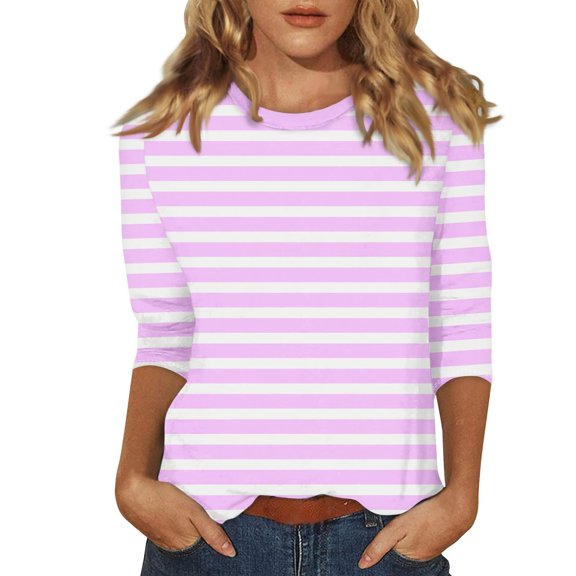 Long Sleeve Shirts For Women New Shoulder Seven Quarter Sleeve T Shirt Summer Top Womens Long Sleeve Tops