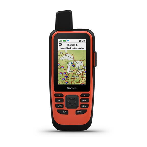 Garmin GPS Navigation System 010-02236-00 GPSMAP 86i; Route Guidance For Marine; With In-Reach Satellite Communicator For SOS And Text Messaging; Handheld With 3 Inch LCD Display; TFT Color