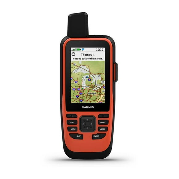 Garmin GPS Navigation System 010-02236-00 GPSMAP 86i; Route Guidance For Marine; With In-Reach Satellite Communicator For SOS And Text Messaging; Handheld With 3 Inch LCD Display; TFT Color