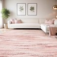thumbnail image 1 of Alfombra Area Tchdio, rosa, 8 x 10 pies, ultrasuave, lavable para dormitorio, 1 of 5