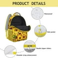 thumbnail image 4 of Sunflower Backpack for School,Cute School Bag,Schoolbag with Adjustable Shoulder Straps & Padded Back,15.3"x11"x6.7", 4 of 6