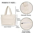 thumbnail image 4 of 20L puffy tote bag for women quilted laptop shoulder handbag,lightweight work tote with multiple compartments for travel & work, 4 of 4