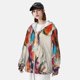 thumbnail image 3 of Balery Colorful Dachshund Art Sudadera ligera de manga larga con capucha y protección solar UPF 50+ para hombre y mujer, ideal para pesca y running-3X-Large, 3 of 7