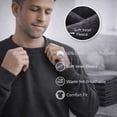 thumbnail image 4 of SOCKS'NBULK 12 Pack Mens Adult Crewneck Fleece Lined Pullover Sweatshirt Bulk, Charcoal Gray Color, Wholesale Multipack Donation for Homeless, 4 of 6