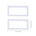 2 Pcs Display Shelves Transparent Floating Frame Acrylic Stands Watch