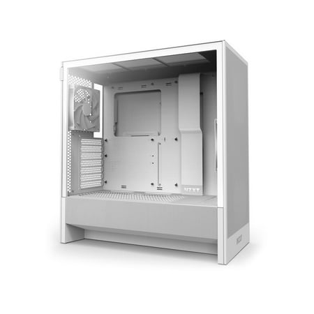 NZXT - H5 Flow 2024 Compact ATX Mid-Tower Airflow Case - White