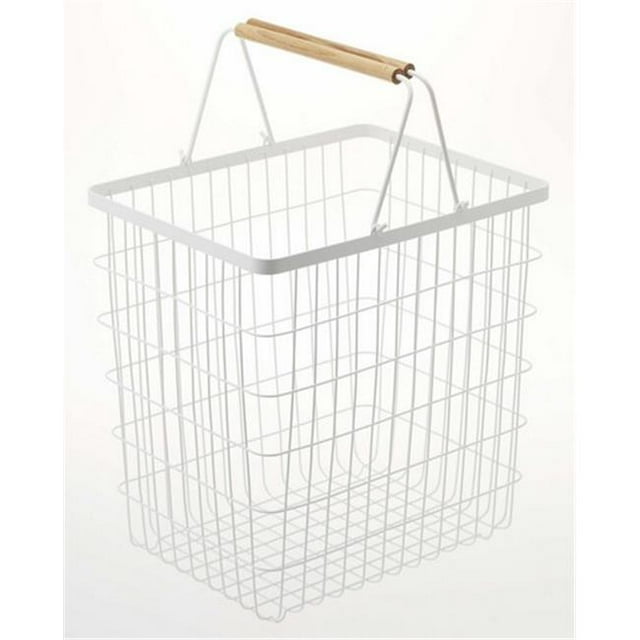 YAMAZAKI home 2812 9.5 x 17.7 in. Tower Leaning Ladder Rack - White