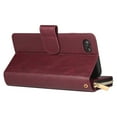 thumbnail image 4 of Feishell for iPhone 7 / 8 / SE 2020 / SE 2022 Wallet Case for Women Men,Premium PU Leather Magnetic Clasp Zipper 9 Card Slots Folio Flip Holder Shockproof Purse Phone Case with Wrist Strap,Winered, 4 of 8