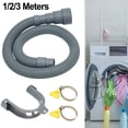 thumbnail image 3 of Lefu 1/2/3/Meters Washing Machine Dishwasher Drain Waste Hose Extension Rod Set Hoses, 3 of 4