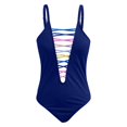 thumbnail image 6 of ANINEO Women Swimwear Independence Day For Women Swimwear Print Square Neck Open Back High Cut Monokini Swimsuit Classic Hawaii Summer Tropical Brazilian Beachwear, 6 of 6