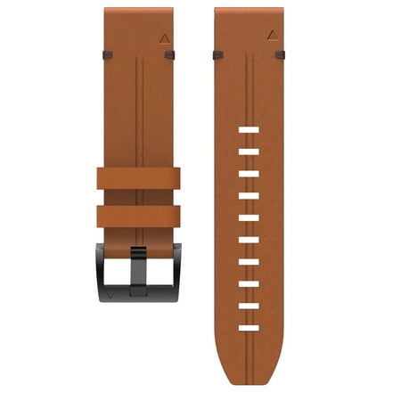 Leather Replacement Watch Band Quick Release Wrist Strap For Garmin Fenix 6