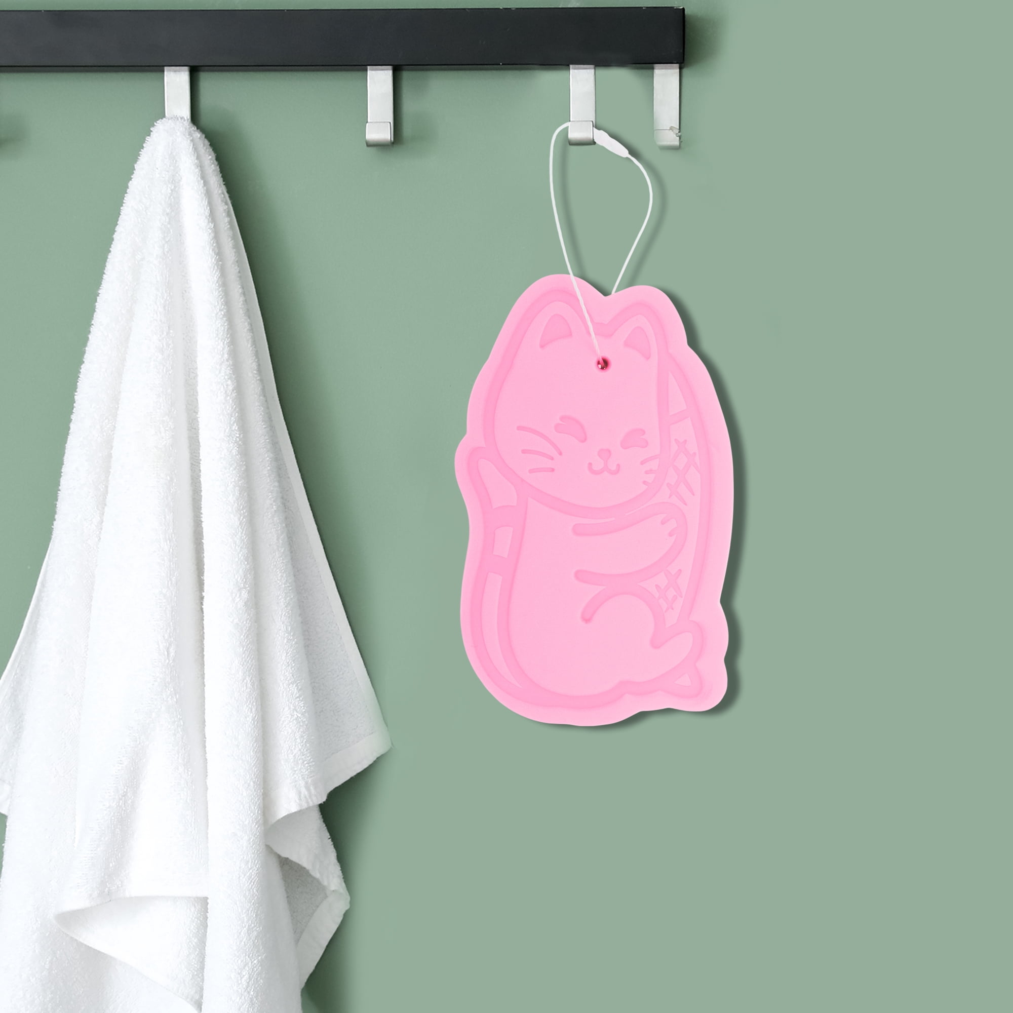 Unique Bargains Civet Cat Bath Sponge Body Scrubber 1 Pc Pink
