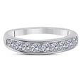 thumbnail image 2 of Aonejewelry 1/2 Ct. Ctw Channel Prong Setting Diamond Wedding Band In 10K Solid White Gold, 2 of 4