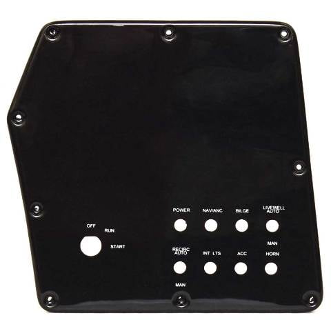Lowe Boat Blank Switch Panel 2281279 | Stinger 178 Black 12 1/2 Inch