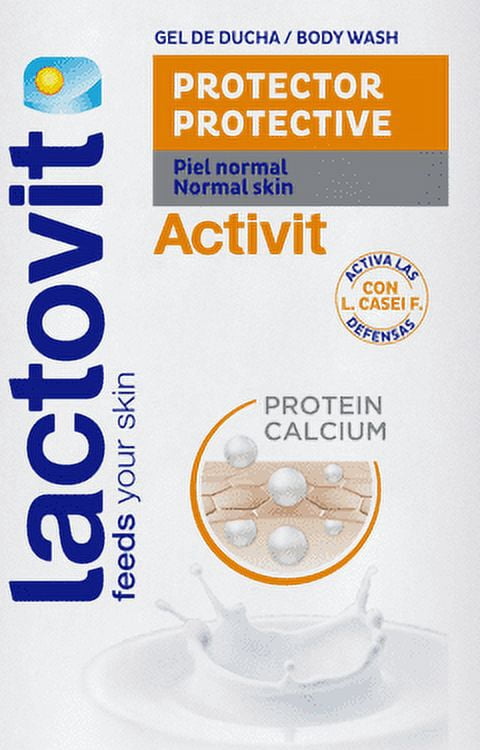 Lactovit Activit Protective Shower Gel, Body Wash, Normal Skin, All Ages, 20.3 oz. Bottle