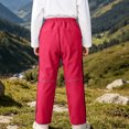 thumbnail image 4 of Cethrio Boys Snow Pants, Warm Waterproof Windproof Fleece Lined Winter Outdoor Pants Red Size 5-6 T, 4 of 7