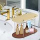 thumbnail image 4 of Estante de almacenamiento para baño de 2 niveles, organizador de maquillaje, estante para , mostrador, soporte de escritorio, bandeja de tocador marrón perfecl Estante de baño, 4 of 8