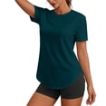 thumbnail image 2 of Ixbnca Women's Workout Tops Short Sleeve Athletic T Shirts Lightweight Quick Dry Running Crew Neck Tee, 2 of 7