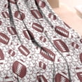 thumbnail image 3 of Brown Footballs with Stars Pattern Blanket,Comfortable Soft Lamb Wool Throw Blanket,All Season,Warm Lightweight Blankets for Sofa Bed Couch Living Room Chair,30"x40", 3 of 4