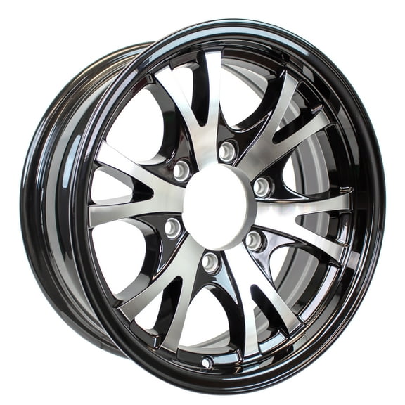 eCustomrim Aluminum Trailer Wheel 16X6 16" Machined Lip Style 6 Lug On 5.5" Center Rim