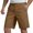Brown, variant on MIXUE Mens Shorts Summer Solid Color Spring Fashion Linen Button Up Casual Breathable Straight Leg Mens Workout Shorts Sportwear,Brown,M