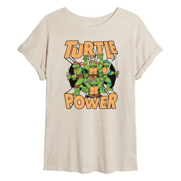 Teenage Mutant Ninja Turtles - Turtle Power  - Juniors Ideal Flowy Muscle T-Shirt